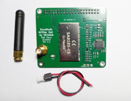 DuraNode AllStar 70cm FM RF Hat Kit WITH Configured Software Download Link & Worlds Best Instructions!