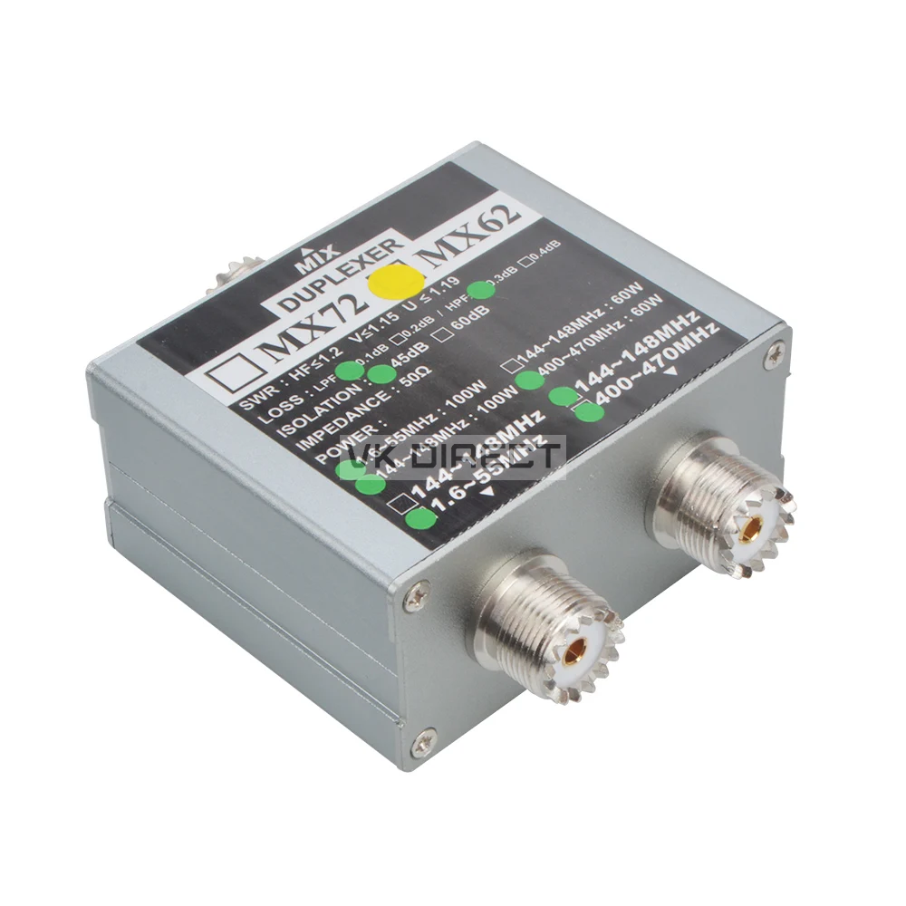 MX62 Triplexer – HF + 2m/70cm Antenna Combiner